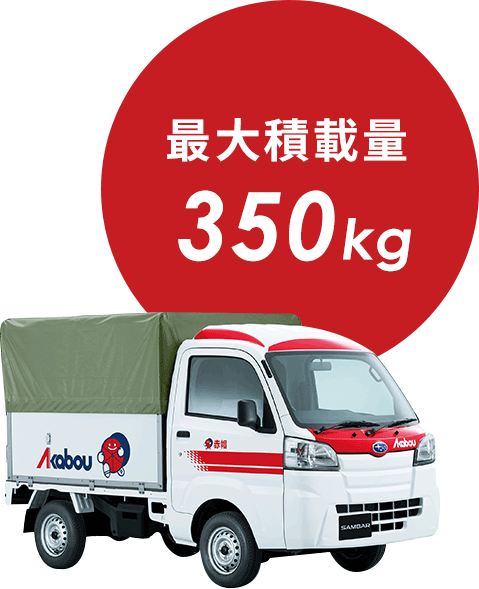満足いただける積載量のトラック 赤帽つばさ運送(青森県・弘前市)